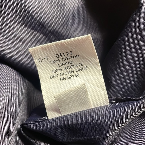 Vintage GUESS ❓ Navy blue velvet skirt w/ belt - size 8 - Picture 6 of 11